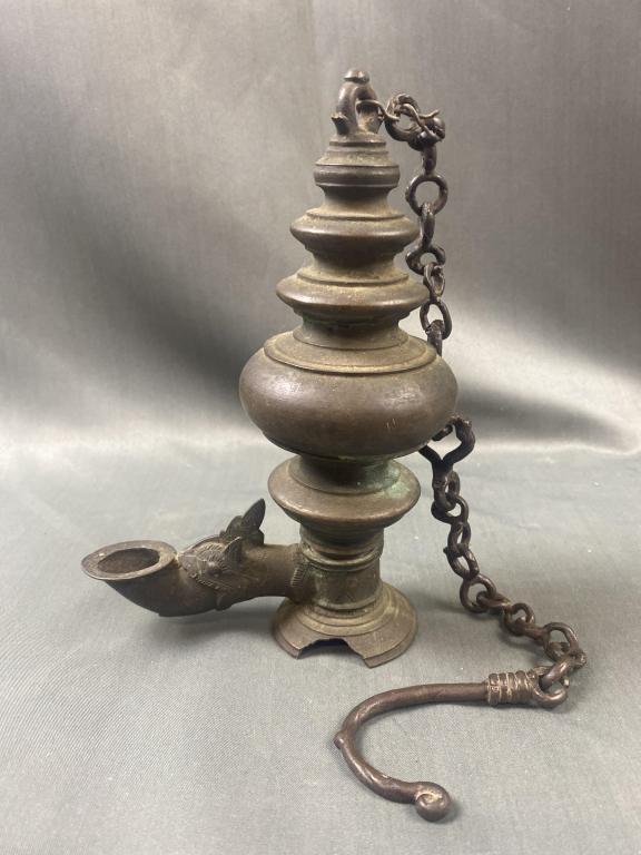 Asian Bronze Lamp (1 of 7)