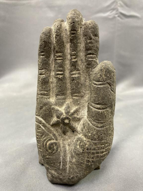 Antique Stone Abhaya Mudra Hand (1 of 10)