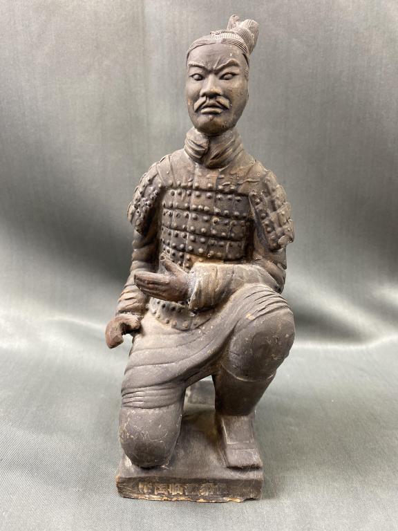Vintage Chinese Terracotta Warrior Clay Sculpture (1 of 7)