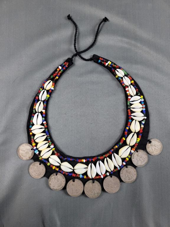 Vintage Tribal Kuchi Collar Necklace: See pictures