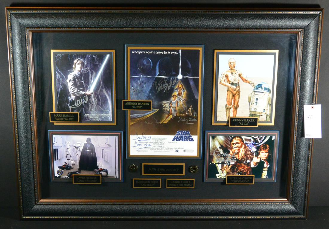Framed Signed Star Wars 30th Anniv. Movie Stills (1 of 9)