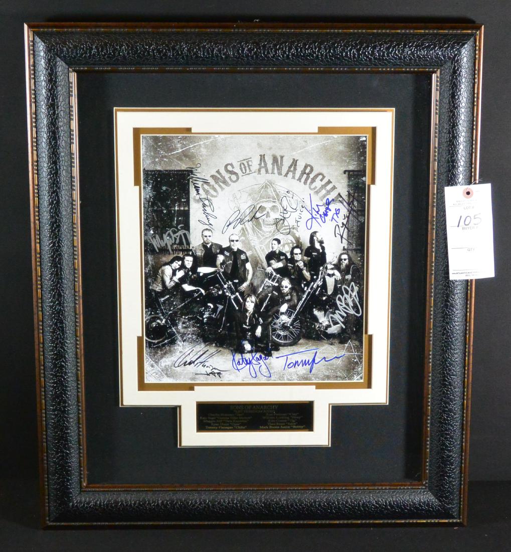Framed Signed Sons of Anarchy Poster w/ COA (1 of 4)