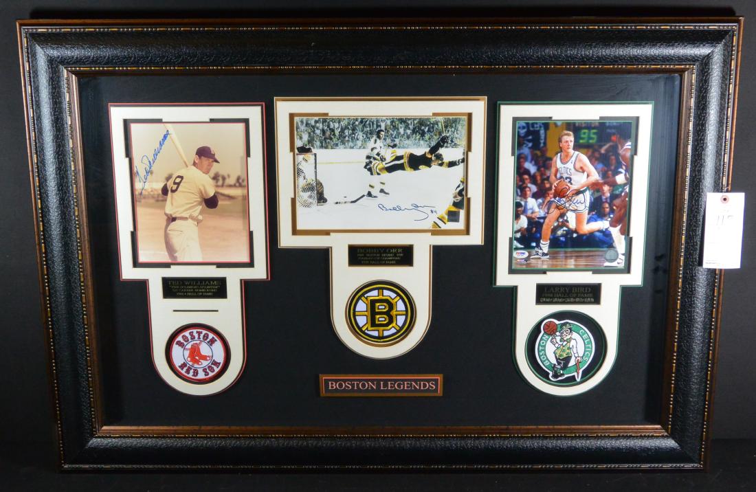 Framed Signed "Boston Legends" w/ COA (1 of 6)