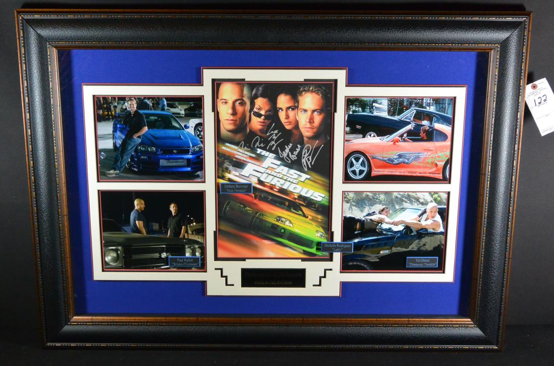 Framed Signed Fast & Furious Movie Stills w/ COA (1 of 8)