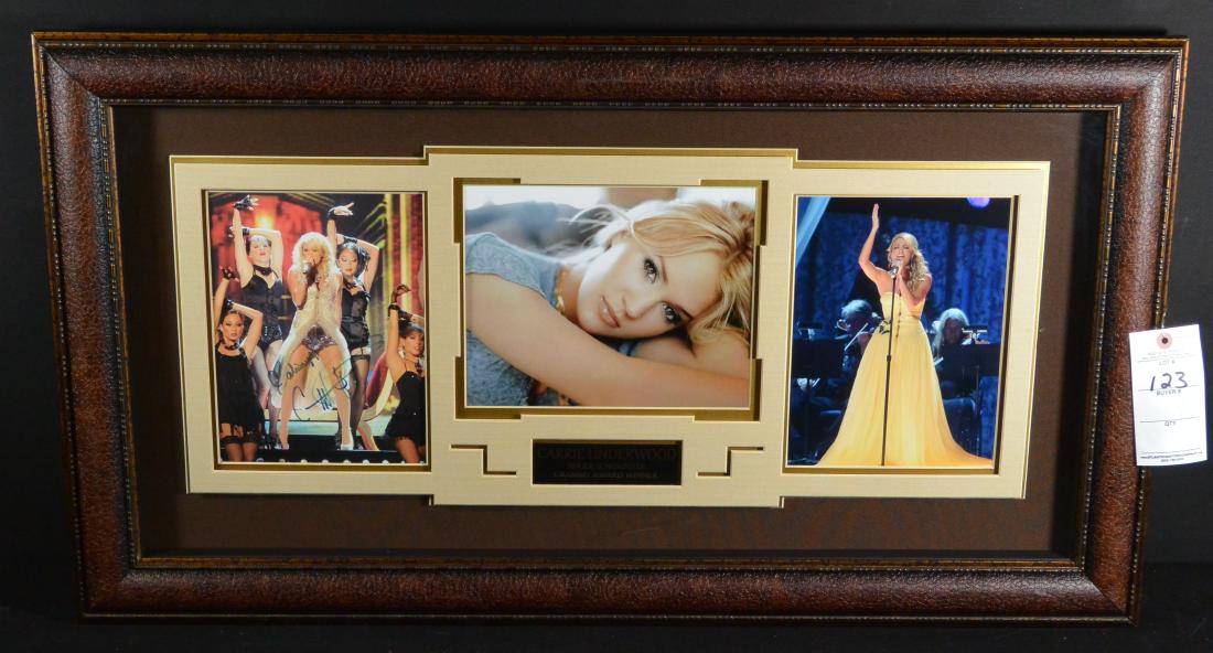 Framed Signed Carrie Underwood Photos w/ COA (1 of 6)
