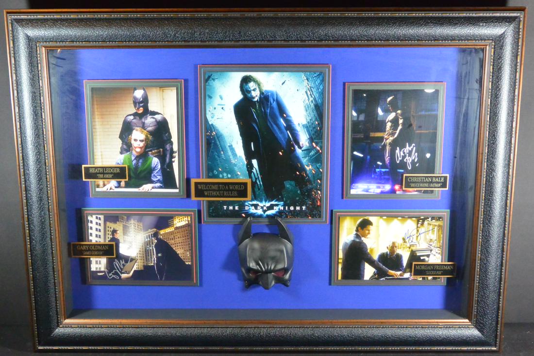 Framed Signed The Dark Knight Movie Stills w/ COA (1 of 8)