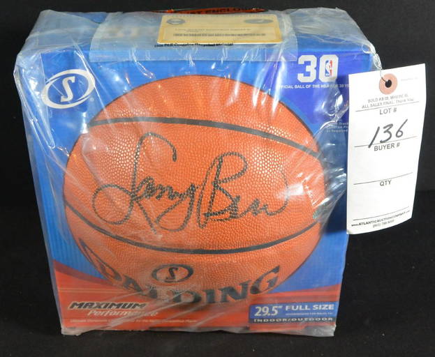 Larry Bird Signed Basketball W/ Coa