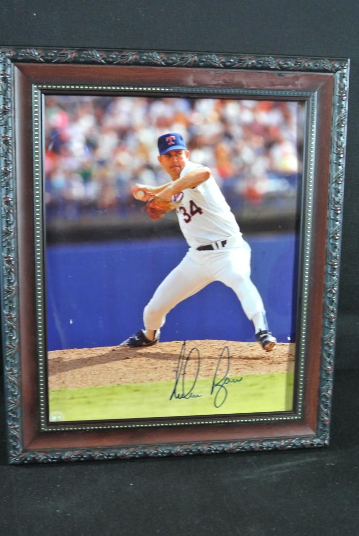 Framed Signed Nolan Ryan Photo / COA (1 of 4)