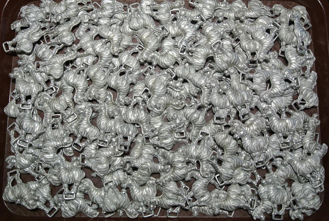 (Lot of 170) Pewter Zebra Figures (1 of 2)