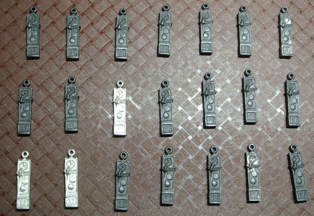 (Lot of 21) Pewter Hickory Dickory Dock Ornaments (1 of 2)