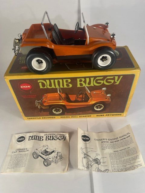 Vintage Cox Orange Metallic Dune Buggy .049 Engine with Original Box (1 of 20)