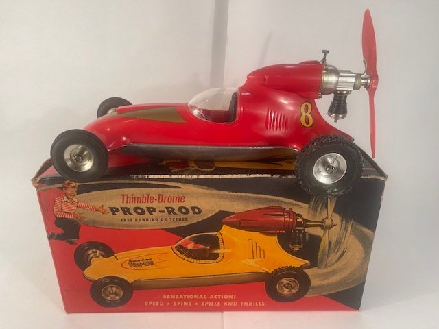 Vintage Cox Red Thimble Drome Prop-Rod .049 Engine #900 Original Box (1 of 18)