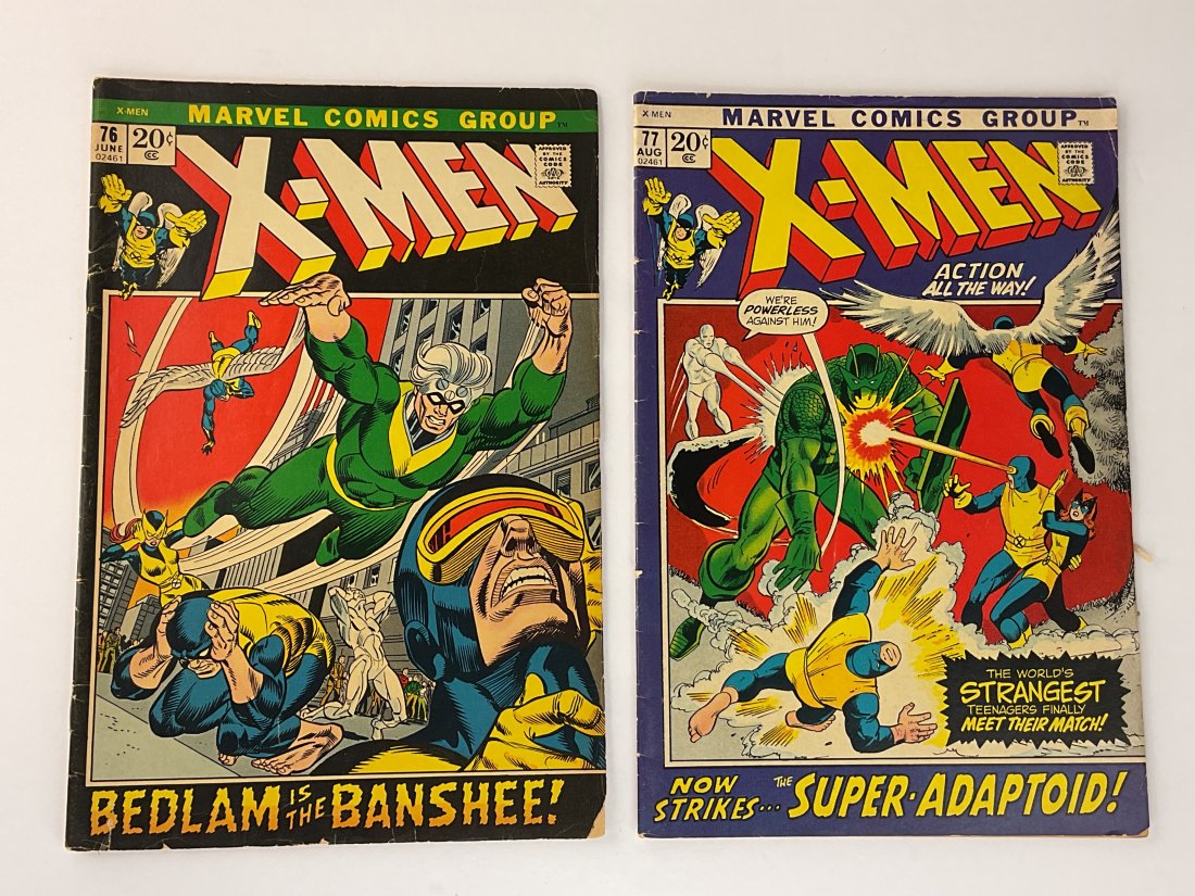 MARVEL COMICS XMEN #76 and #77 20c Covers (1 of 13)