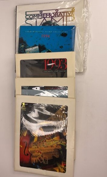 (5) Commemorative USPS Stamp Sets - 1991-1994 and 1996 James Dean Elvis (1 of 7)