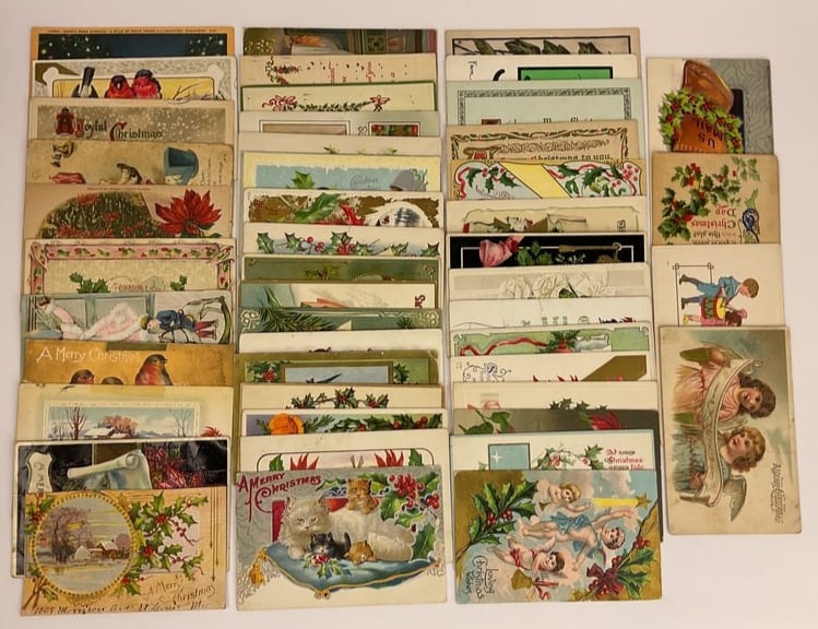 (47) Antique & Vintage Christmas POSTCARDS (1 of 9)