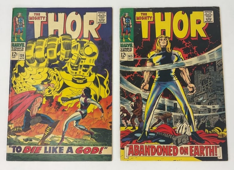 The Mighty THOR 139 & 145 MARVEL COMICS 1967 (1 of 10)
