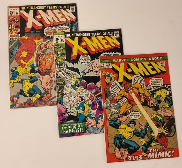 MARVEL X-Men # 67, 68, and 75 SENTINELS Origin of Professor X Mimic (1 of 17)