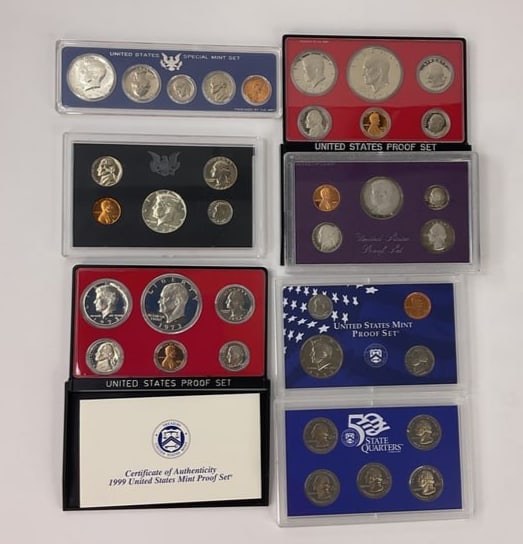 LOT of US CURRENCY NOTES PAPER MONEY $1 SILVER CERTIFICATES $5 RED SEAL (1 of 10)