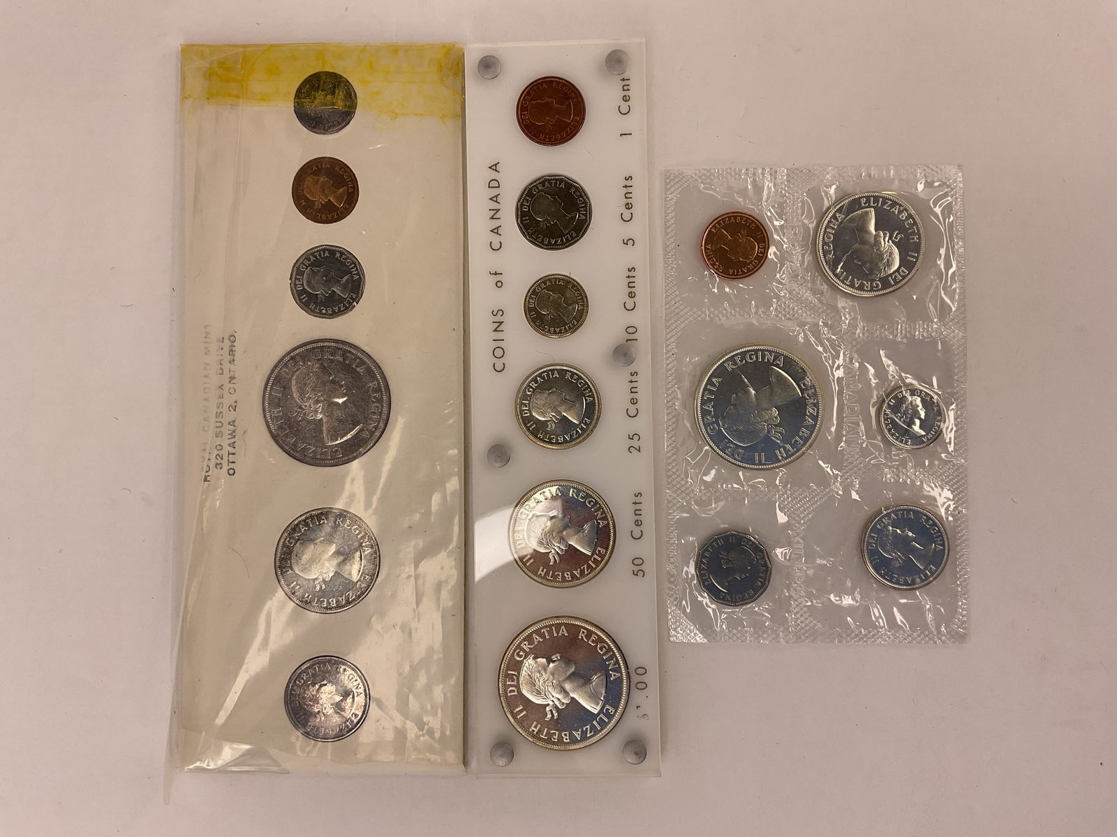 (3) CANADA SIX COIN 1959 1960 1962 Silver Sets (1 of 7)