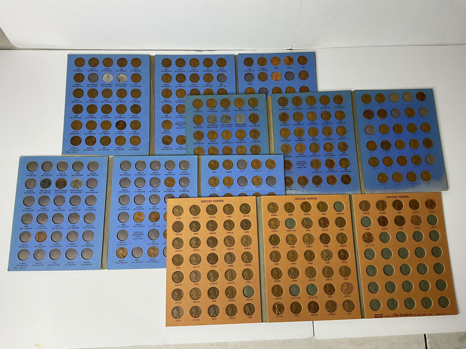 (4) Lincoln Penny Albums 1941-1973 also Steel Pennies Nice Collection Whitman (1 of 17)