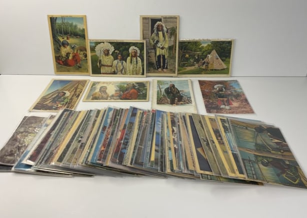 (91) Vintage Native American Indian Postcards (1 of 5)