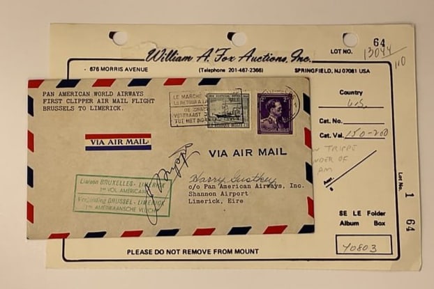 JUAN TRIPPE (Founder of Pan Am) signed AIR MAIL Envelope (1 of 4)