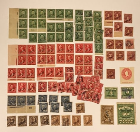 LOT of (120) US Antique PUERTO RICO Overprint Stamps 1c 2c 5c 10c Postage Due 1c 2c 10c Wine Stamps: LOT of (120) US Antique PUERTO RICO 1c 2c 5c 8c 10c Postage Due 1c 2c 10c and 2c 5c 60c USA Rectified Spirits Puerto Rico Stamps