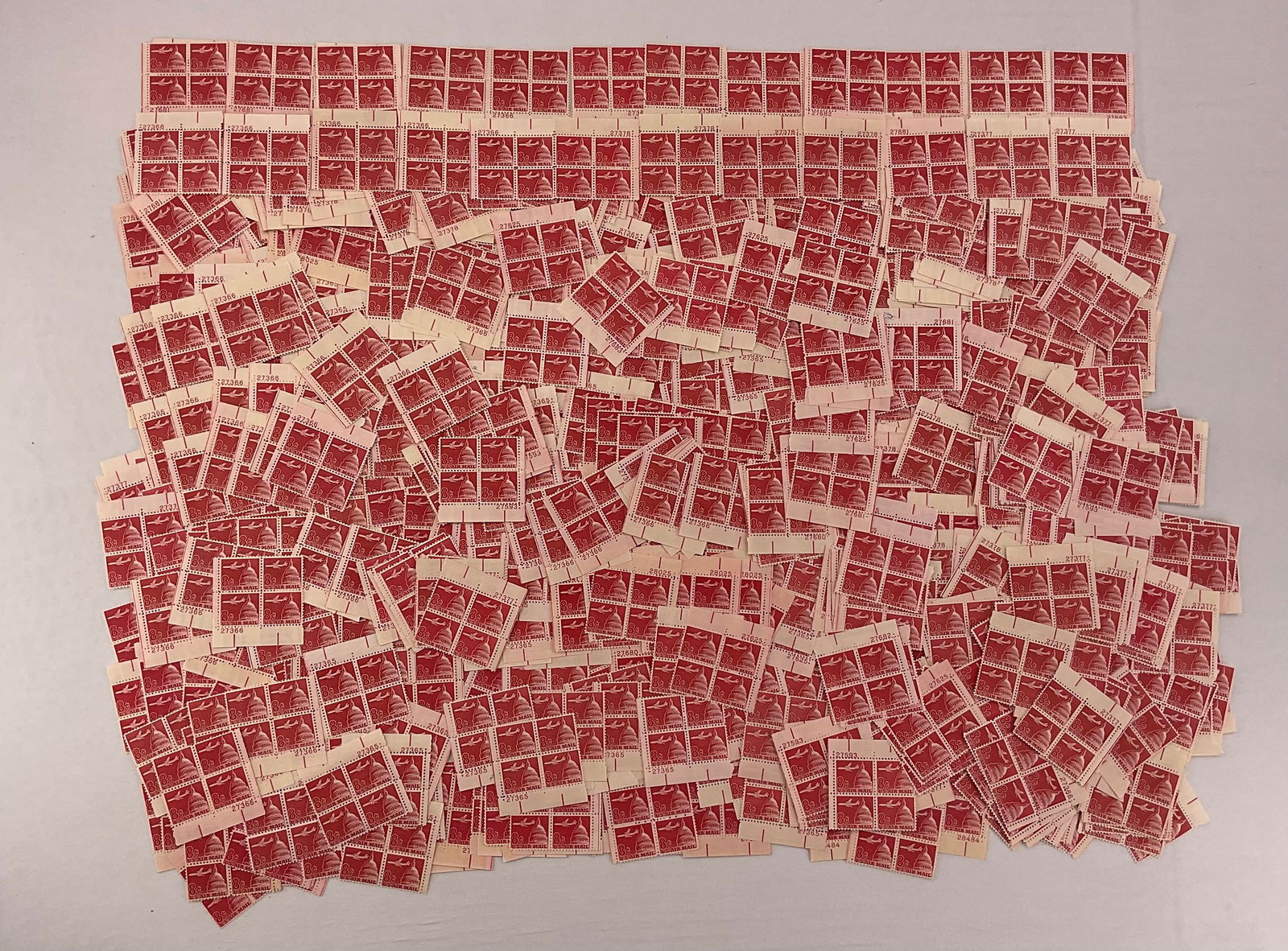 (746) US 8c AIRMAIL 4-Block Stamps (1 of 4)