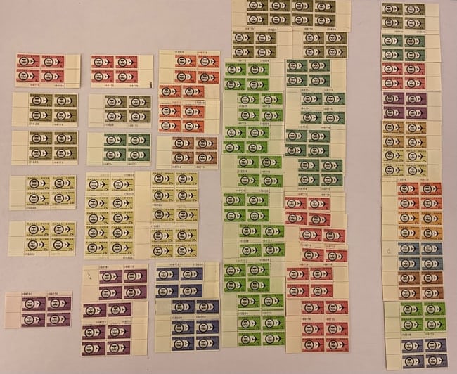 CANAL ZONE Stamps (77) 4-Blocks (1 of 9)