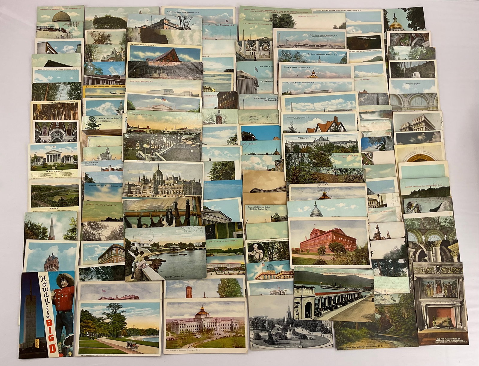 (125) Antique and Vintage Buildings Landscape POSTCARDS: (125) Antique and Vintage Buildings Landscape POSTCARDS