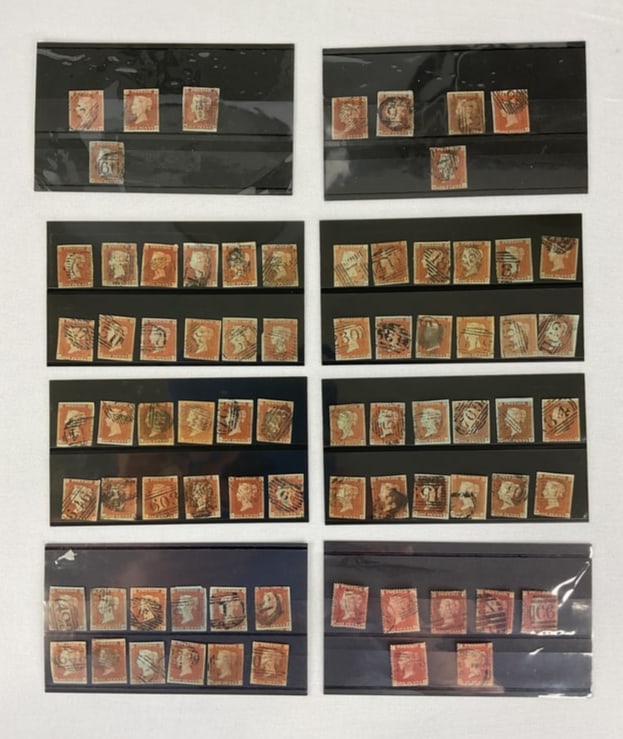 (76) GREAT BRITAIN Penny Red Stamps SCOTT #33 (1 of 15)