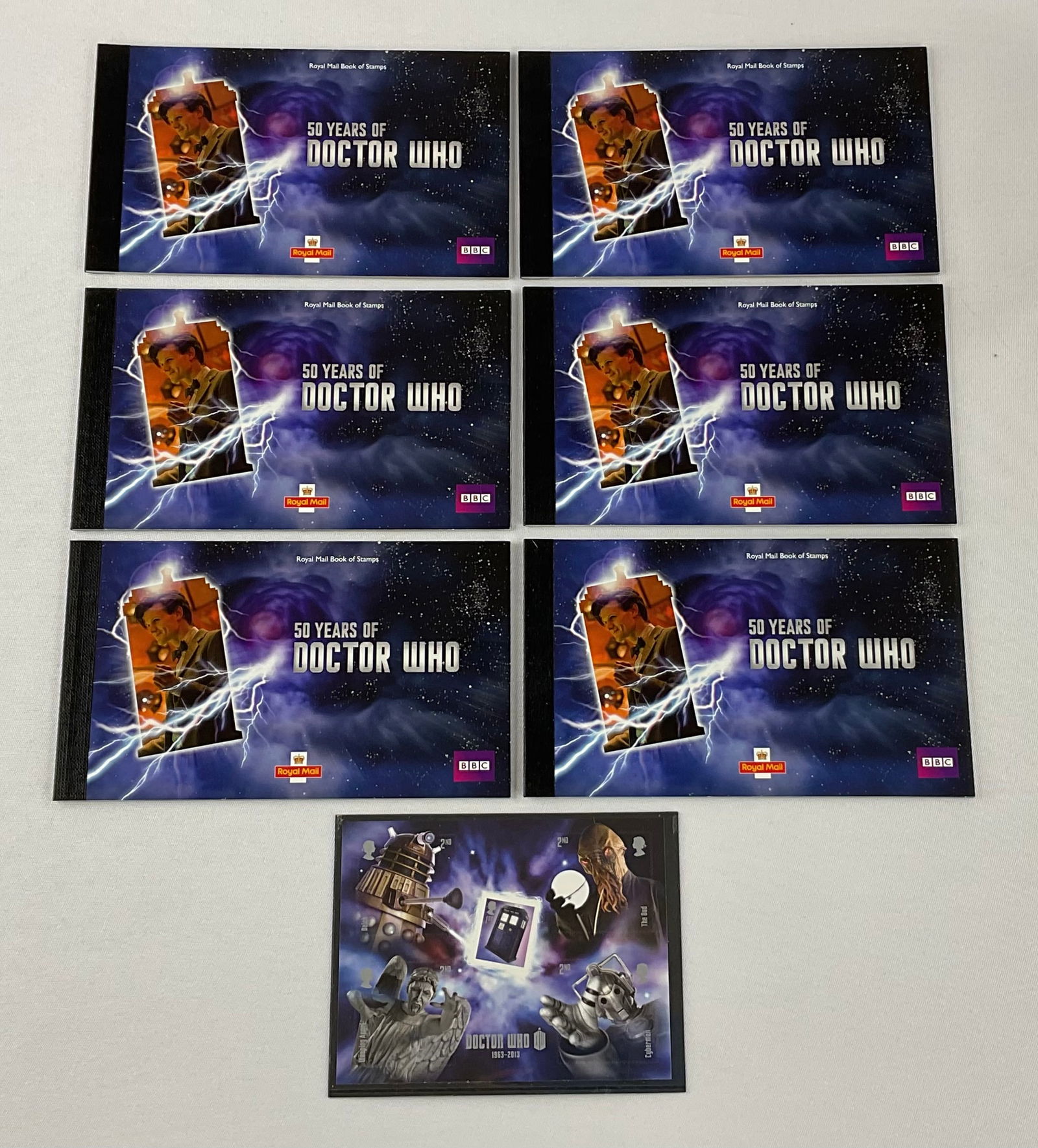 (6) ROYAL MAIL Great Britain 50 YEARS OF DR WHO Booklets - 4 Stamp Sheet (1 of 10)