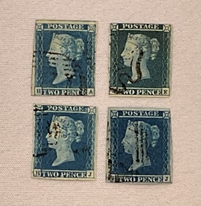 (4) GREAT BRITAIN Penny Blue HA HE HJ HJ (1 of 3)