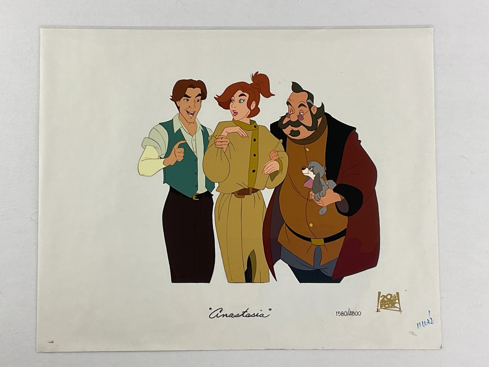 ANASTASIA 3rd place Award MOVIE CEL 1580/4800 FOX COA