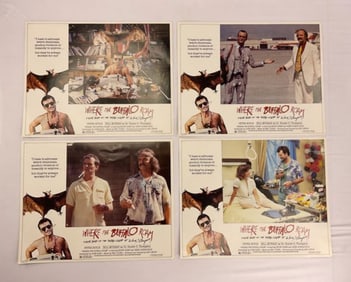 WHERE THE BUFFALO ROAM Lobby Card Set (4) BILL MURRAY Hunter S Thompson