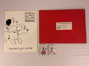 Walt Disney 101 Dalmatians Movie Promotion Guide (2) Buttons Coloring Pages Spotacular Contest