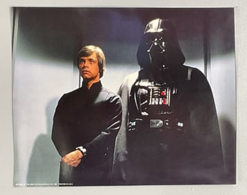 Return of the Jedi DARTH VADER and LUKE Lobby Card/Poster 1983 - 16" by 20" Lucasfilm