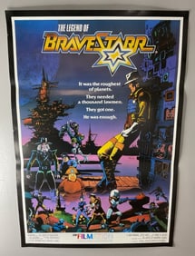 The Legend of BRAVESTAR Movie Poster from FILMATION 26" by 37.5"