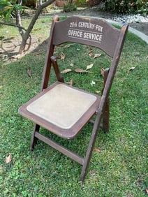 20th CENTURY FOX Wooden OFFICE SERVICE Chair VERY OLD