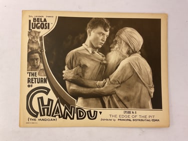The Return of CHANDU (THE MAGICIAN) Bela Lugosi Lobby Card Episode 8