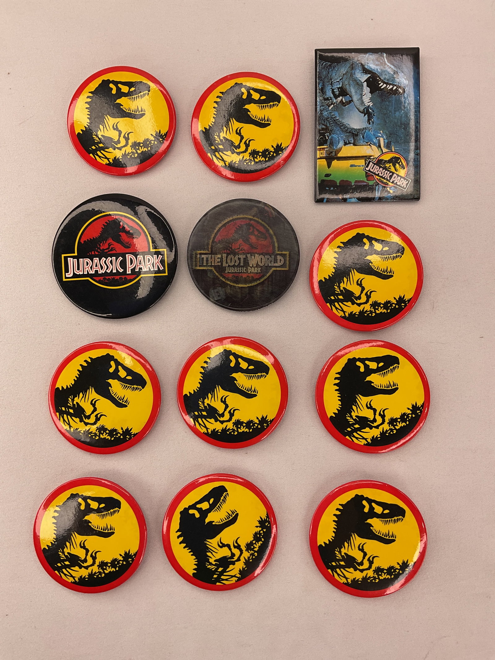 (12) JURASSIC PARK and THE LOST WORLD 3D Pins (1 of 4)