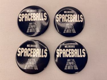 (4) Mel Brooks SPACEBALLS Pins