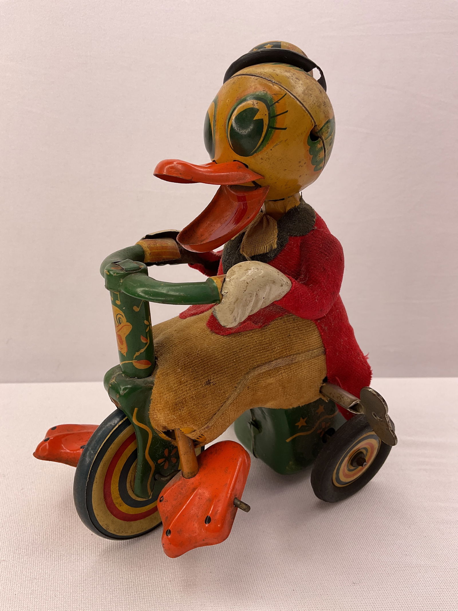 QUACKY DUCK Tin Wind Up Toy Made in Japan by ALPS 1960's (1 of 7)