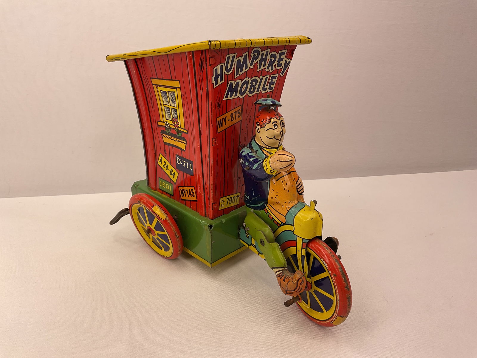 Wyandotte Toys HUMPHREY MOBILE Tin Litho Windup Toy (1 of 9)