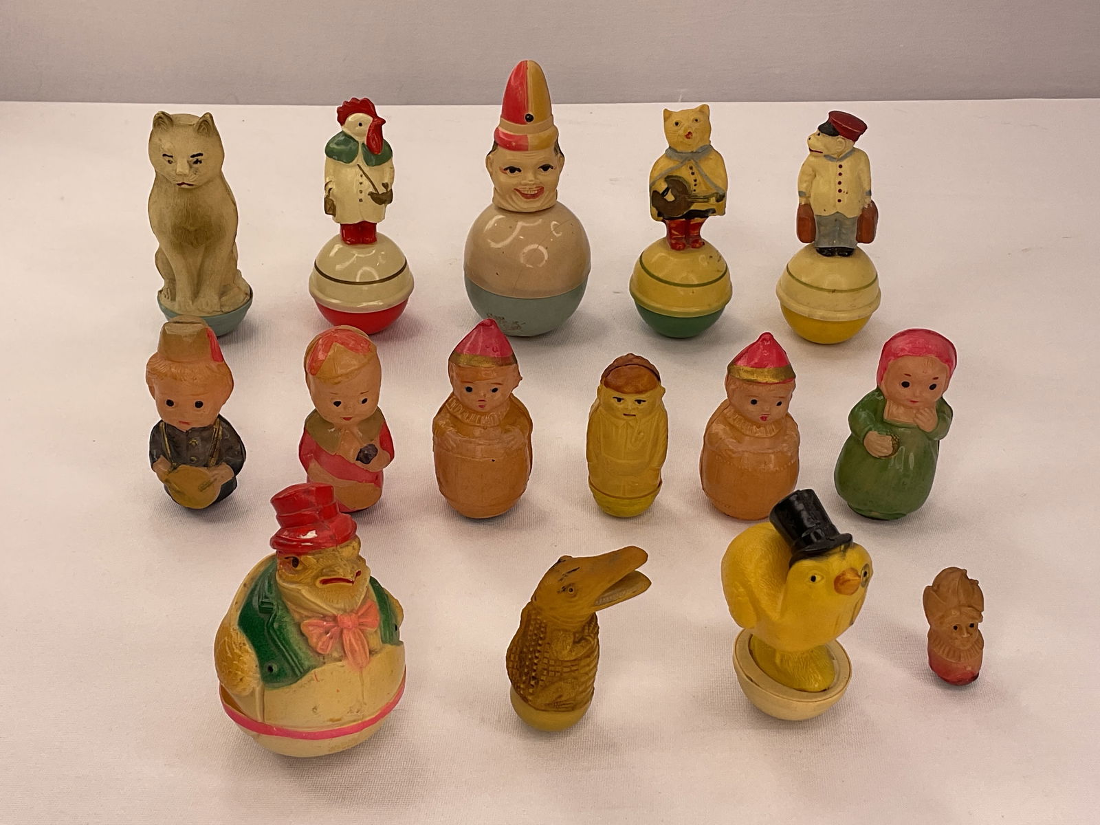 Group of (15) Celluloid Roly Poly Figures (1 of 7)