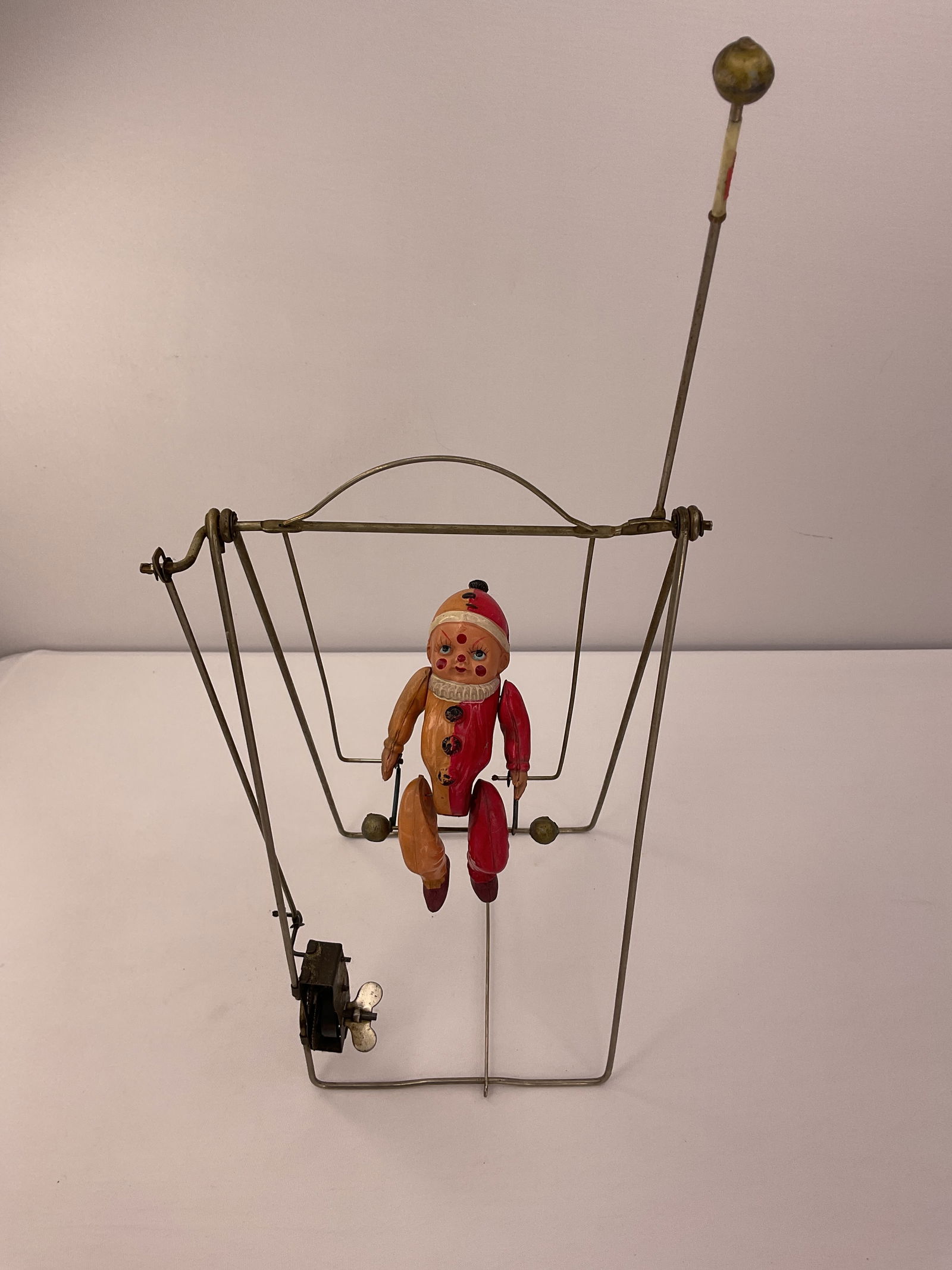 Vintage Celluloid Wind-up CLOWN ACROBAT Toy (1 of 8)