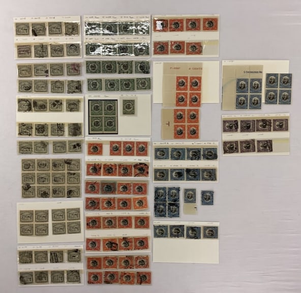 CANAL ZONE Overprint Scott #36 37 38 39 40 41 Singles Blocks UNUSED and USED Lot (1 of 11)