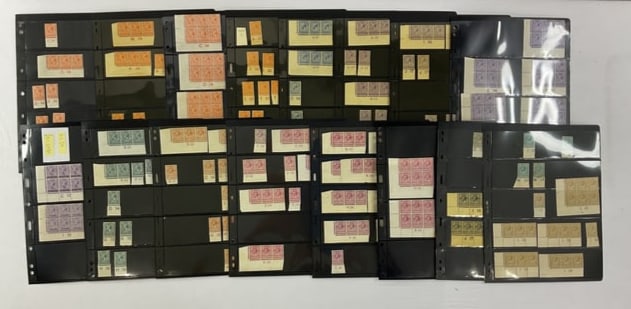 Collection of GREAT BRITAIN King George V Stamps SCOTT #162 thru #168 Singles with control tabs (1 of 17)