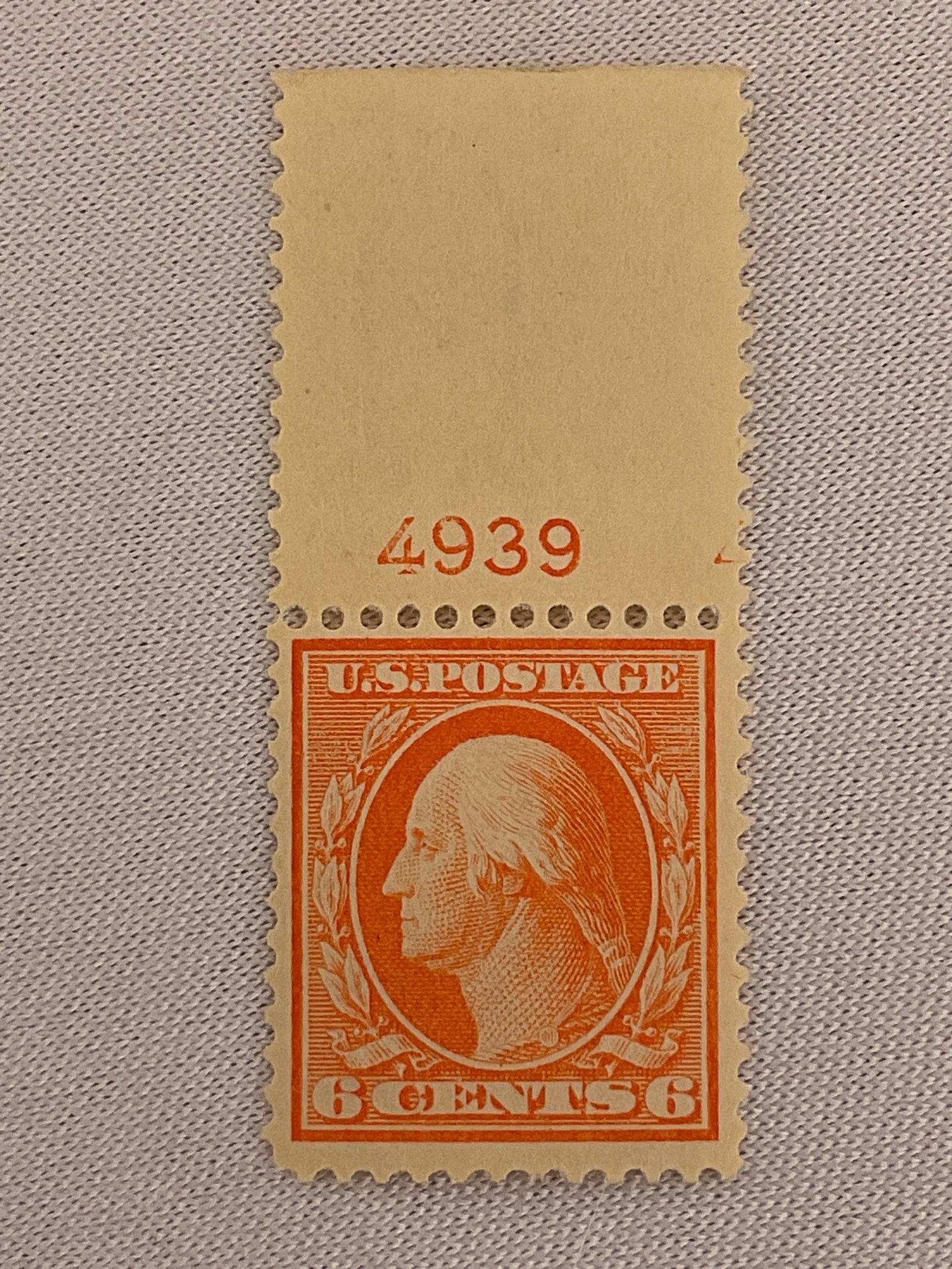 US Scott #336 6c Washington Stamp UNUSED (1 of 3)