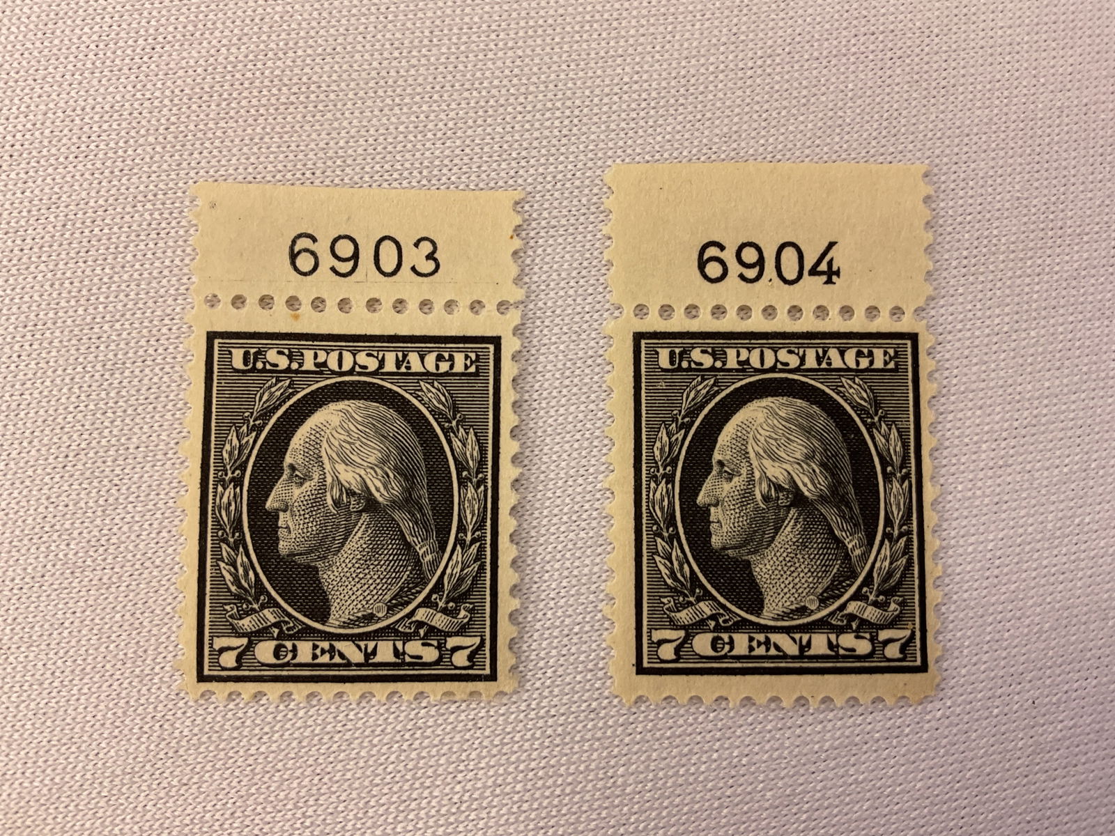(2) US Scott #407 7c Washington Stamps UNUSED (1 of 3)